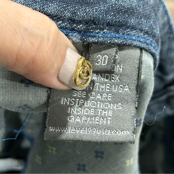 Level 99 Low Rise Flare Western Rodeo Boho Jeans Blue Women Sz 30 - Picture 14 of 14